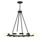 Crystorama - 9046-BK - 15 Lumières Suspendu - Dakota - Noir