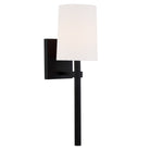 Crystorama - BRO-451-BF - Une lampe Murale - Bromley - Forgé noir
