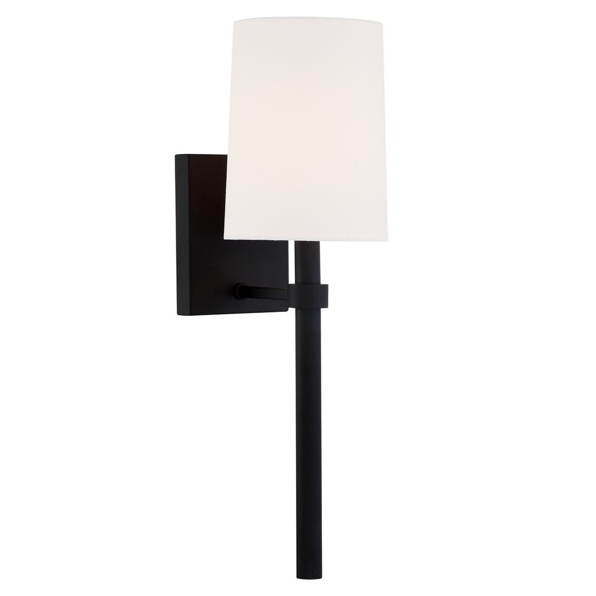 Crystorama - BRO-451-BF - Une lampe Murale - Bromley - Forgé noir