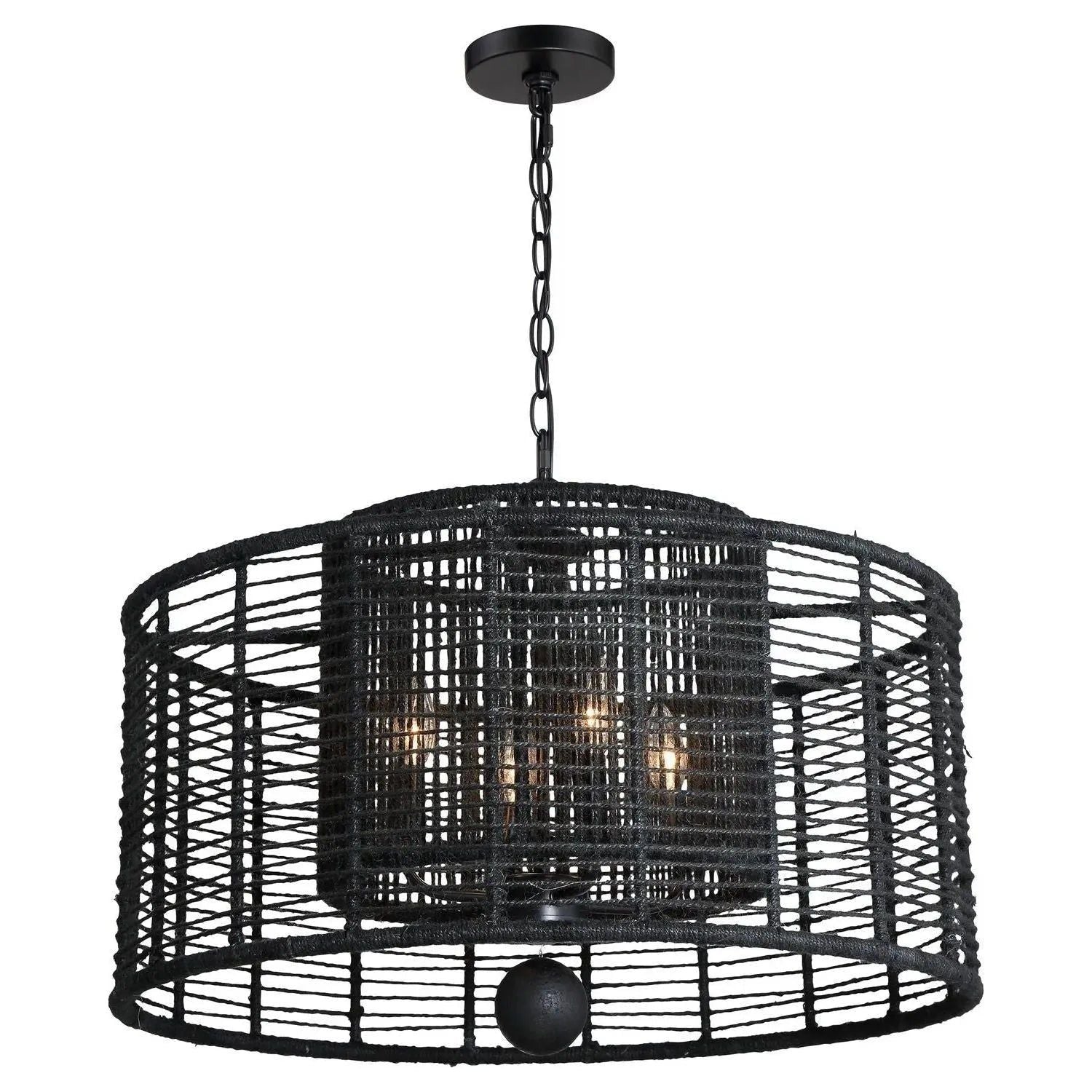Crystorama - JAY-A5004-MK - Four Light Chandelier - Jayna - Matte Black