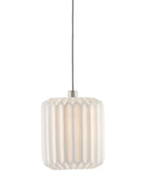 Currey and Company 9000-0709 Dove 1-Light Suspension en blanc/argent