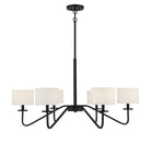 Meridian M10092MBK Six Lumières Suspendu en noir mat