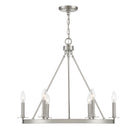 Meridian M10093BN Six Lumières Suspendu en nickel brossé