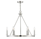 Lumière Meridian M10093PN Six Suspendu en nickel poli