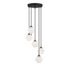 Meridian M10094MBK Cinq Lumières Suspendu en noir mat