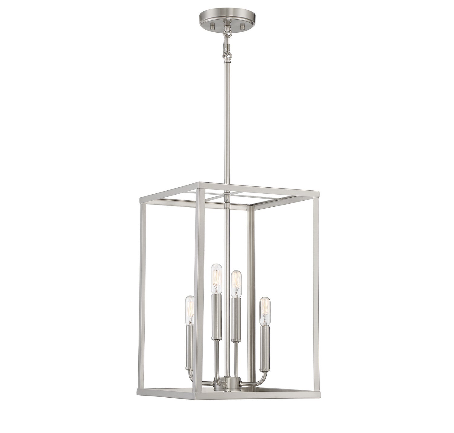 Meridian M30008BN Four Light Pendant in Brushed Nickel