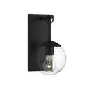Meridian M50029BK Une lumière extérieure Murale en noir mat