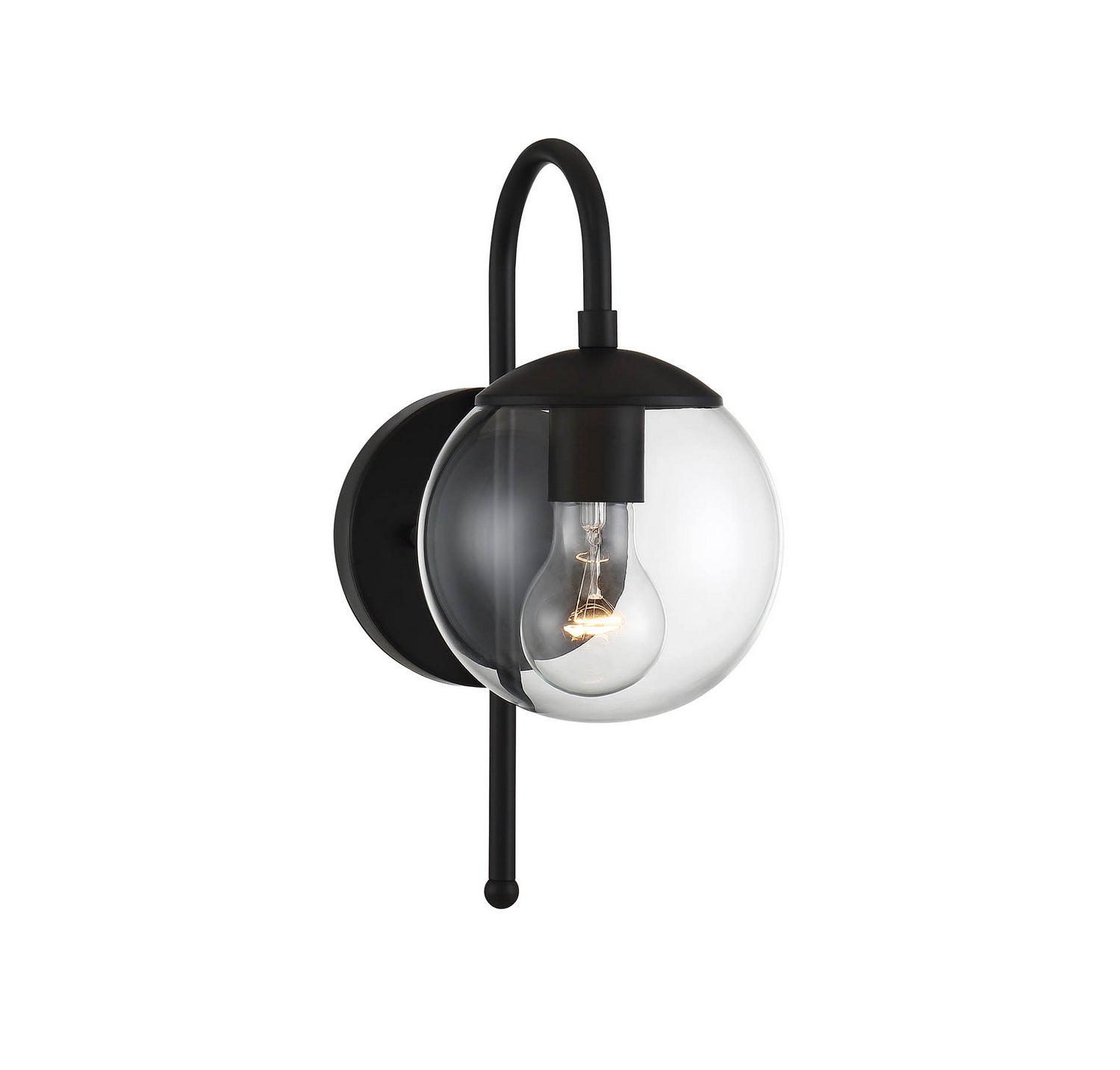 Meridian M50030BK Lampe extérieure à une lumière Murale en noir mat