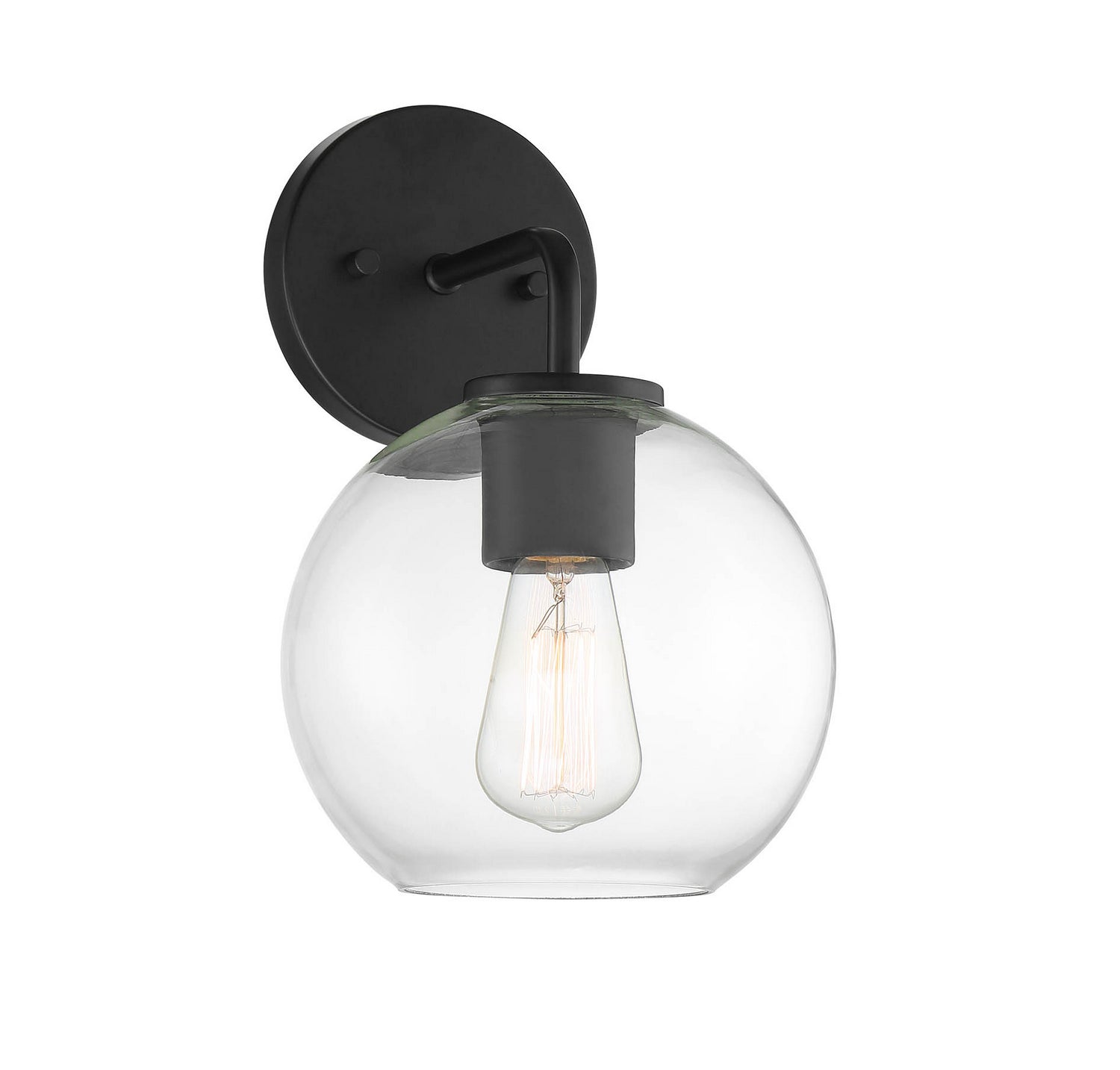 Meridian M50044BK One Light Outdoor Wall Sconce in Matte Black