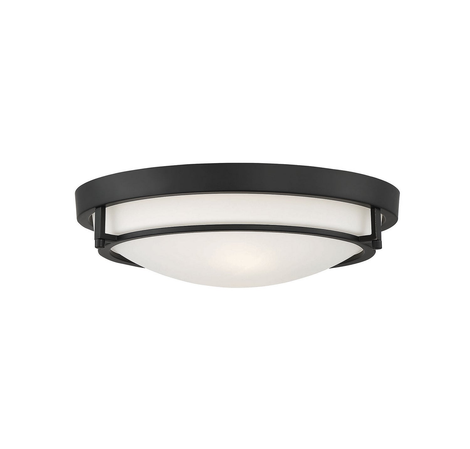 Meridian M60019MBK Two Light Flush Mount in Matte Black