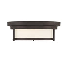 Meridian M60062ORB Two Light Flush Mount in Oil Rubbed Bronze