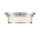 Meridian M60062PN Two Light Flush Mount in Polished Nickel