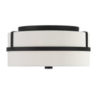 Meridian M60065MBK Two Light Flush Mount in Matte Black