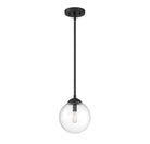 Meridian M70067MBK One Light Pendant in Matte Black