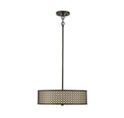 Meridian M70108ORB Three Light Pendant in Oil Rubbed Bronze