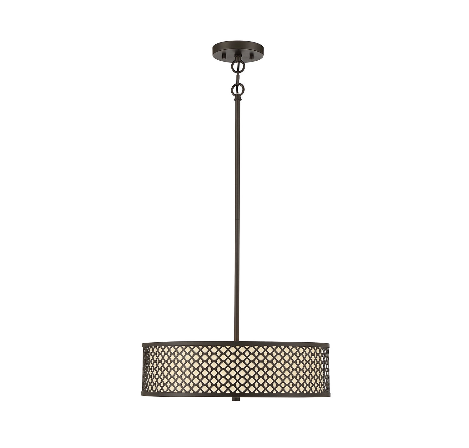 Meridian M70108ORB Three Light Pendant in Oil Rubbed Bronze