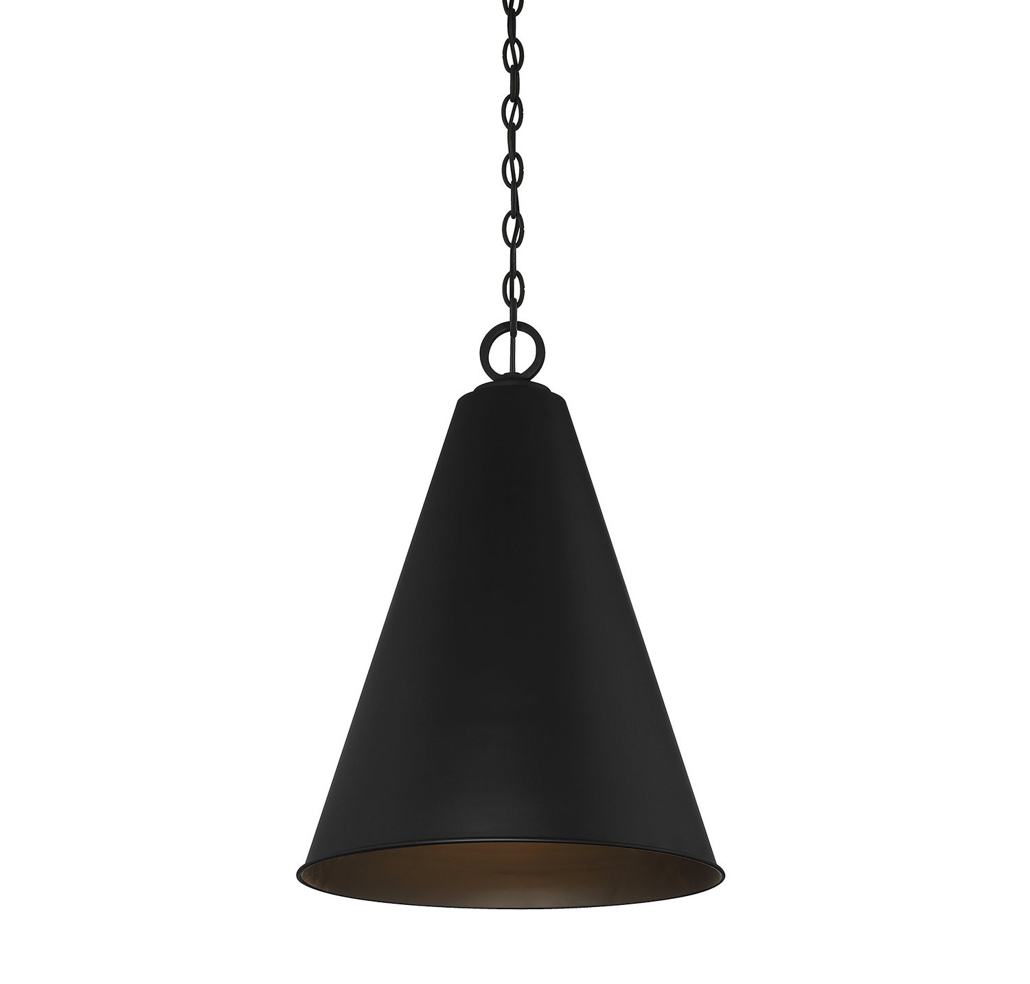 Meridian M70112MBK One Light Pendant in Matte Black
