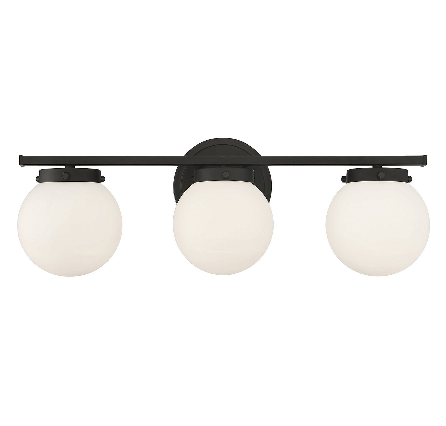 Meridian M80023MBK Three Light Bathroom Vanity Light in Matte Black