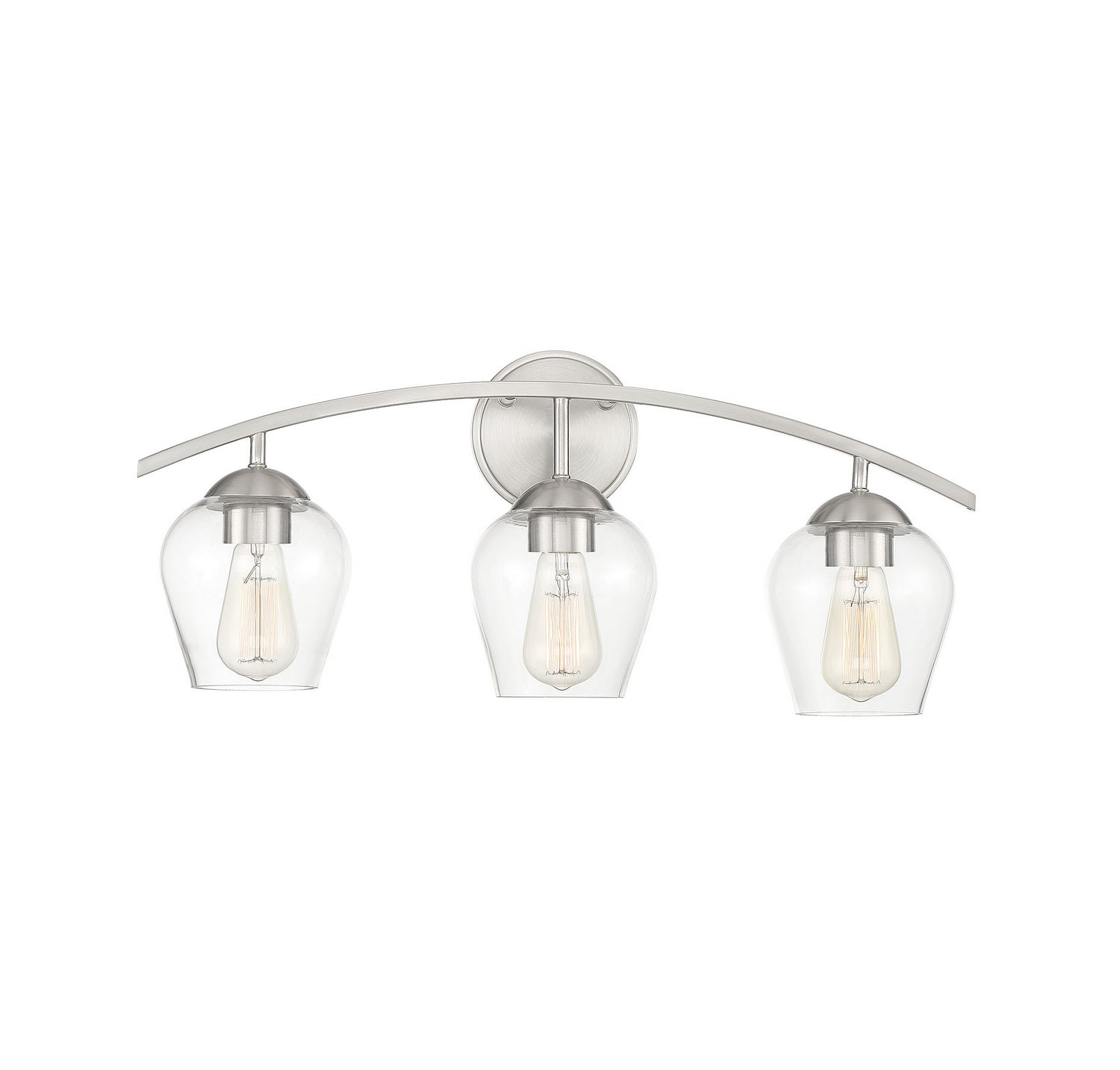 Meridian M80032BN Three Light Bathroom Vanity Light in Brushed Nickel