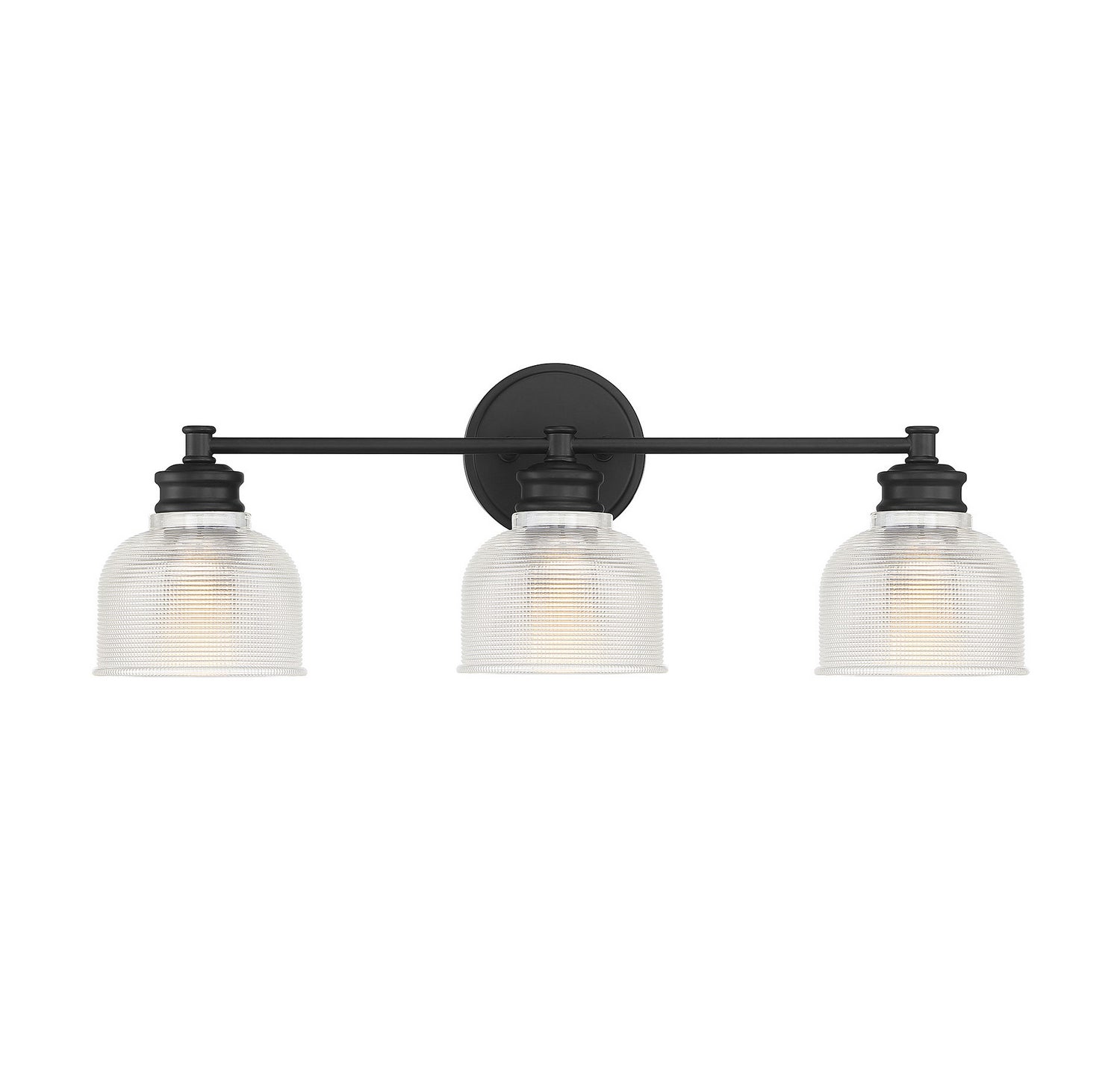 Meridian M80035MBK Three Light Bathroom Vanity Light in Matte Black