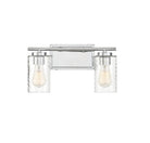 Meridian M80037CH Two Light Bathroom Vanity Light in Chrome