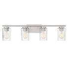 Meridian M80039BN Four Light Bathroom Vanity Light in Brushed Nickel