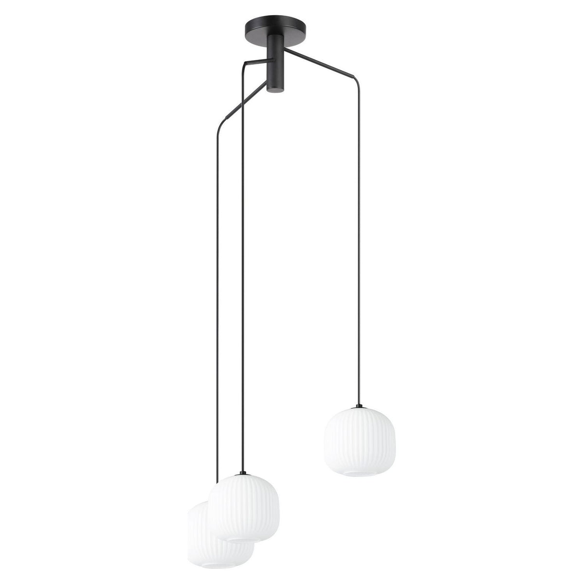 Eglo Canada - 99368A - Three Light Suspension - Mantunalle - Black