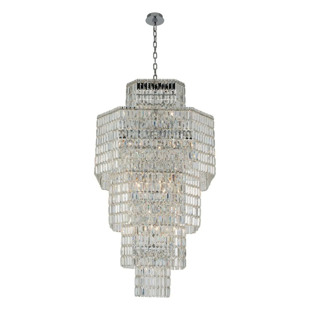 Allegri - 036551-010-FR001 - 25 Light Foyer Pendant - Livelli - Polished Chrome