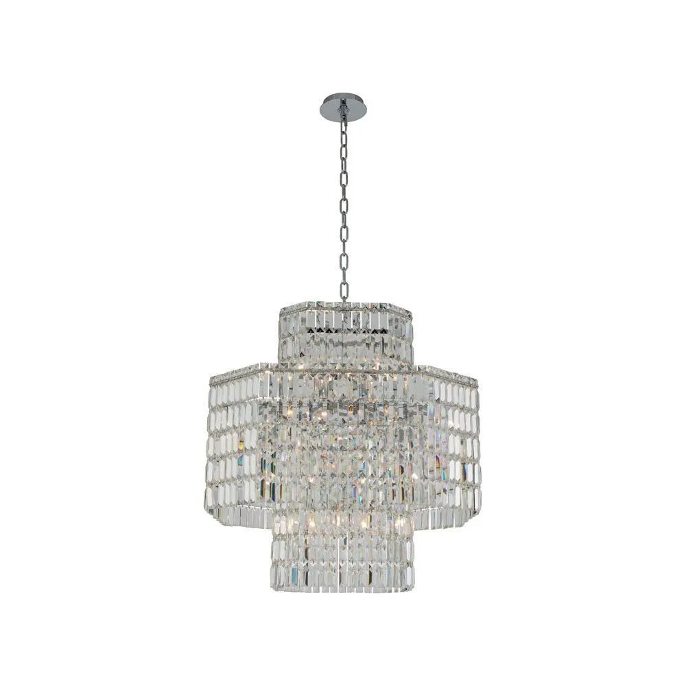 Allegri - 036556-010-FR001 - 16 Light Pendant - Livelli - Polished Chrome