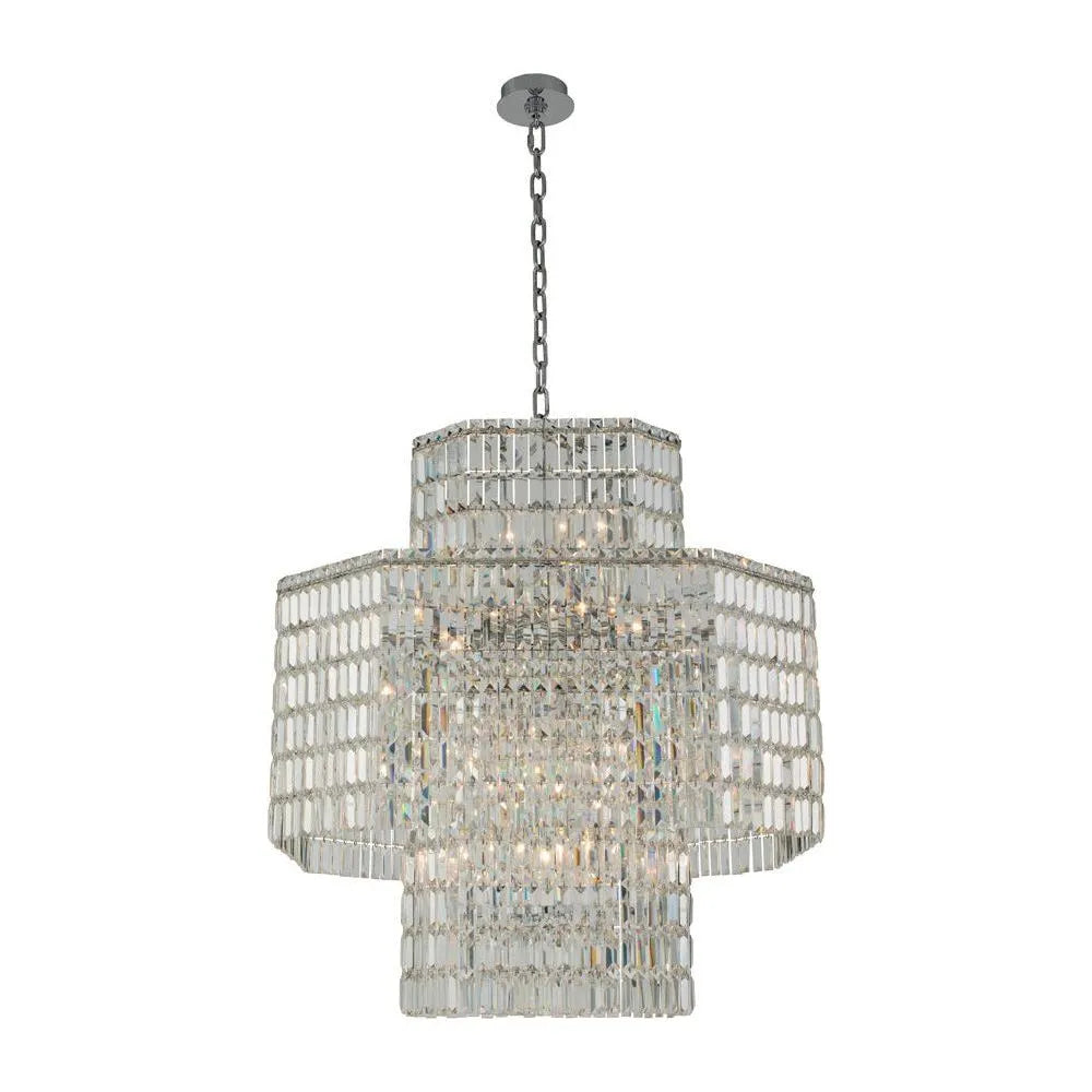 Allegri - 036557-010-FR001 - 20 Light Pendant - Livelli - Polished Chrome