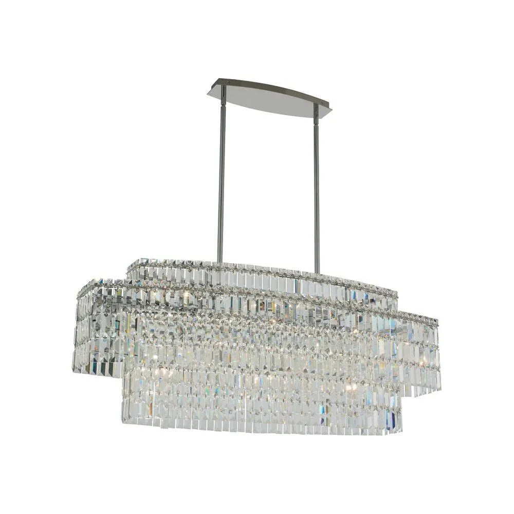 Allegri - 036562-010-FR001 - 15 Light Island Pendant - Livelli - Polished Chrome