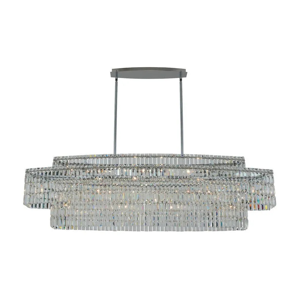 Allegri - 036562-010-FR001 - 15 Light Island Pendant - Livelli - Polished Chrome