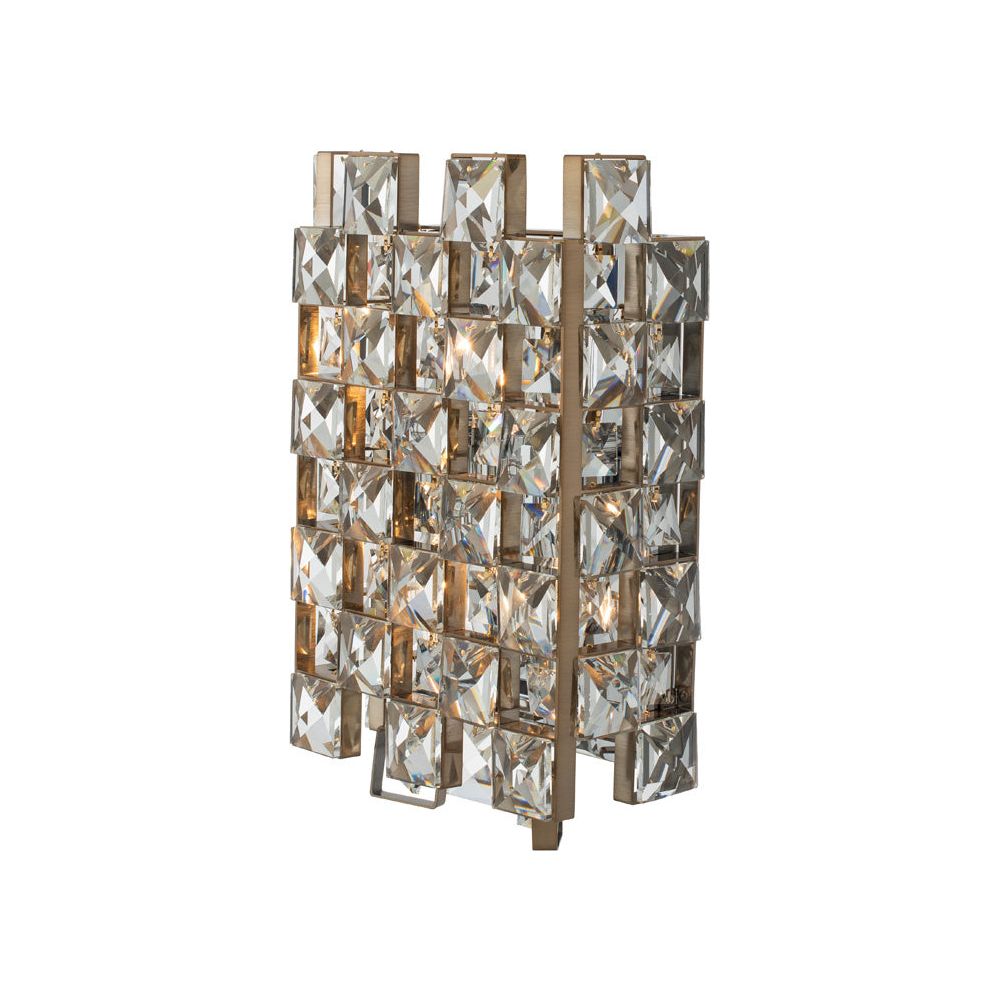 Allegri - 036621-038-FR001 - Three Light Wall Sconce - Piazze - Brushed Champagne Gold