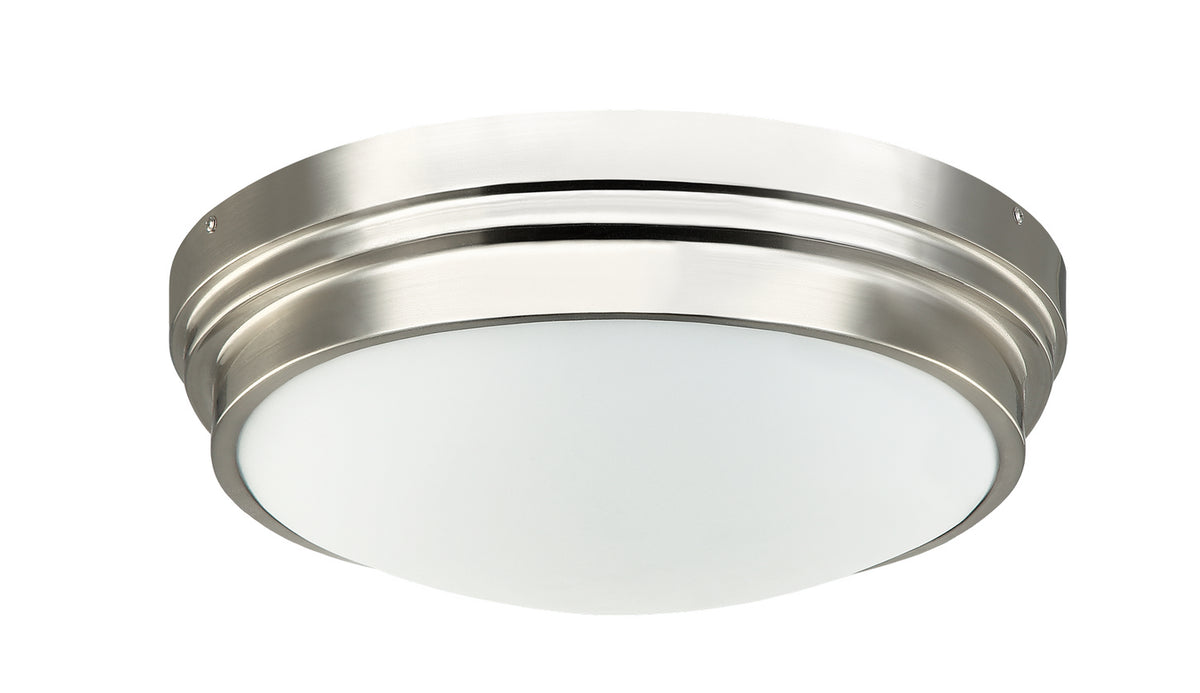 Matteo Canada - X46402BN - Two Light Flush Mount - Fresh Colonial - Brushed Nickel