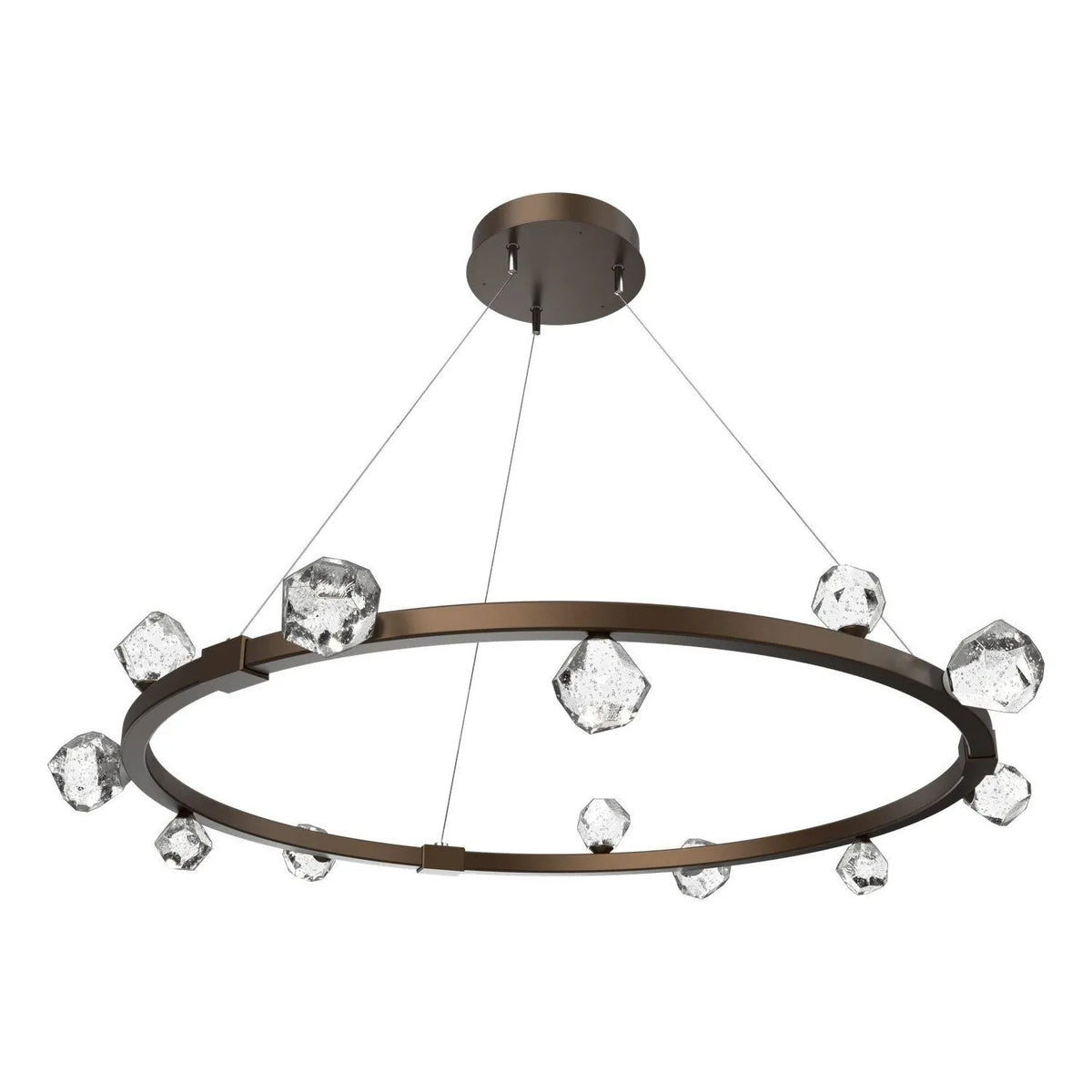 Hammerton Studio - CHB0070-40-FB-CZ-CA1-L3 - LED Chandelier - Stella - Flat Bronze