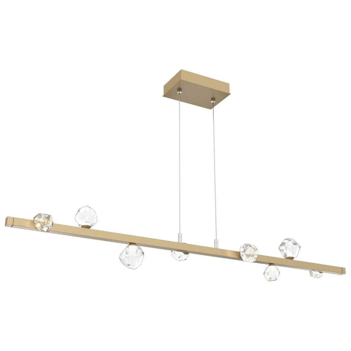 Hammerton Studio - PLB0070-54-GB-CZ-CA1-L3 - LED Linear Suspension - Stella - Gilded Brass