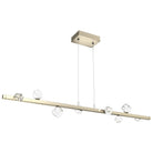 Hammerton Studio - PLB0070-54-HB-CZ-CA1-L3 - LED Linear Suspension - Stella - Heritage Brass