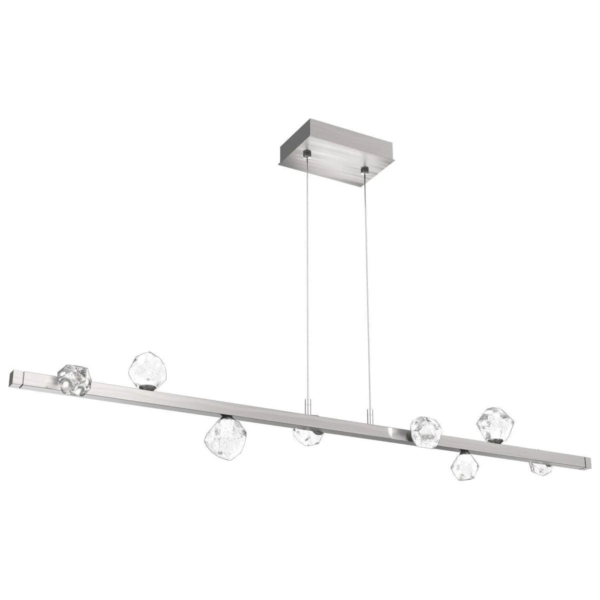 Hammerton Studio - PLB0070-54-SN-CZ-CA1-L3 - LED Linear Suspension - Stella - Satin Nickel