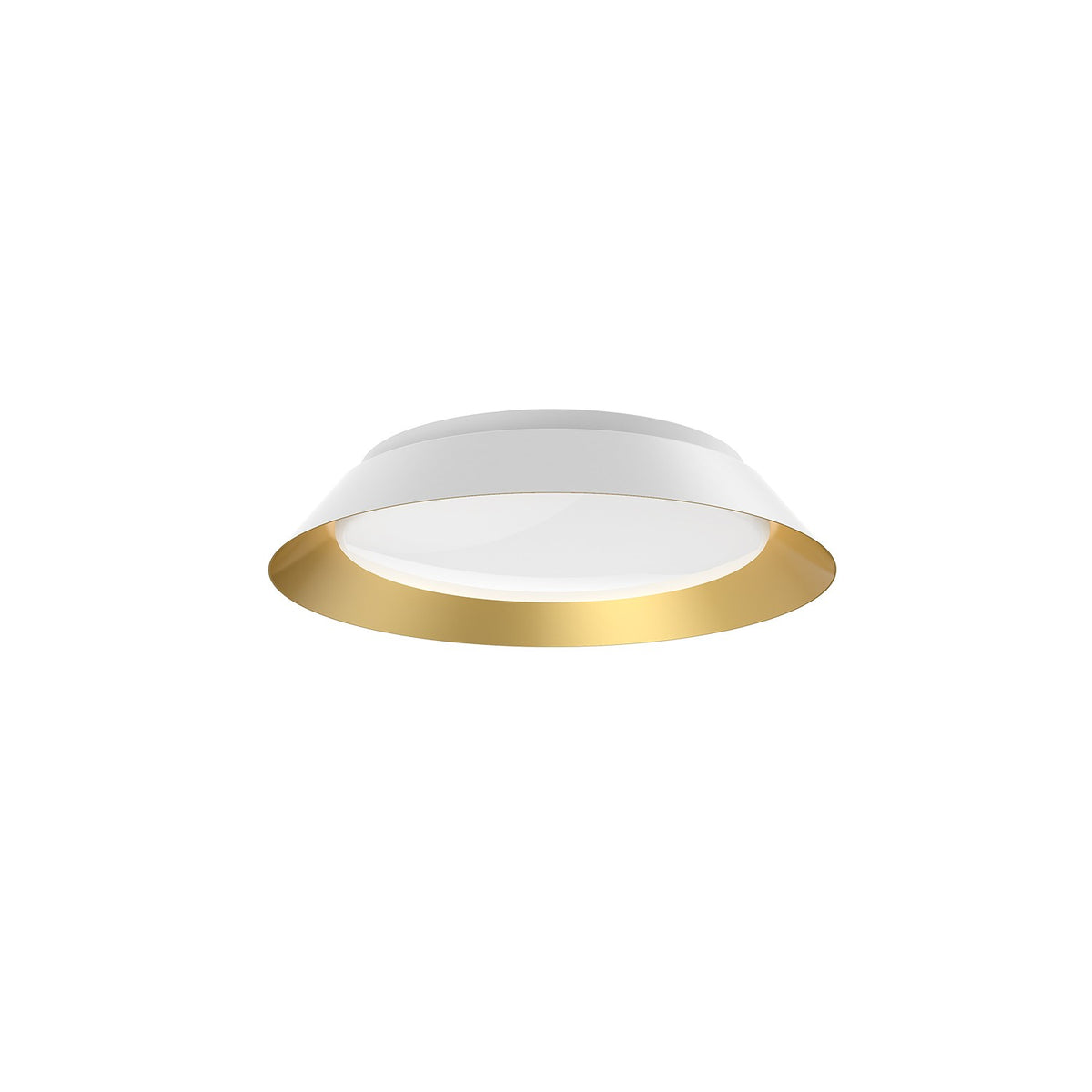Kuzco Canada - FM43414-WH/GD - LED Flush Mount - Jasper - White/Gold