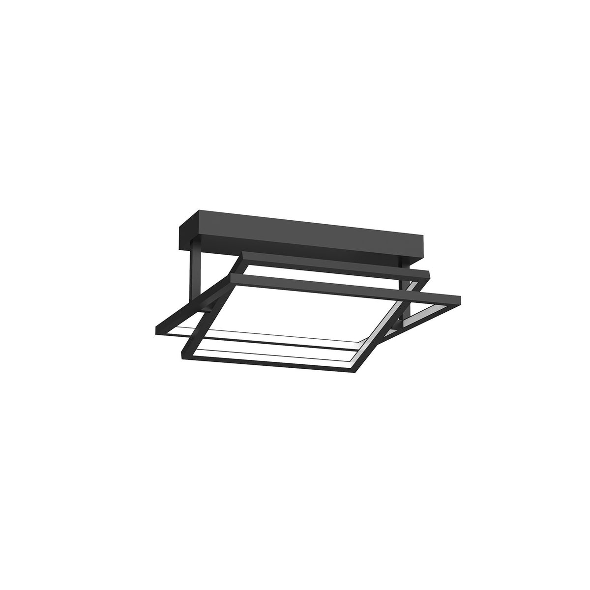 Kuzco Canada - SF16316-BK - LED Semi-Flush Mount - Mondrian - Black