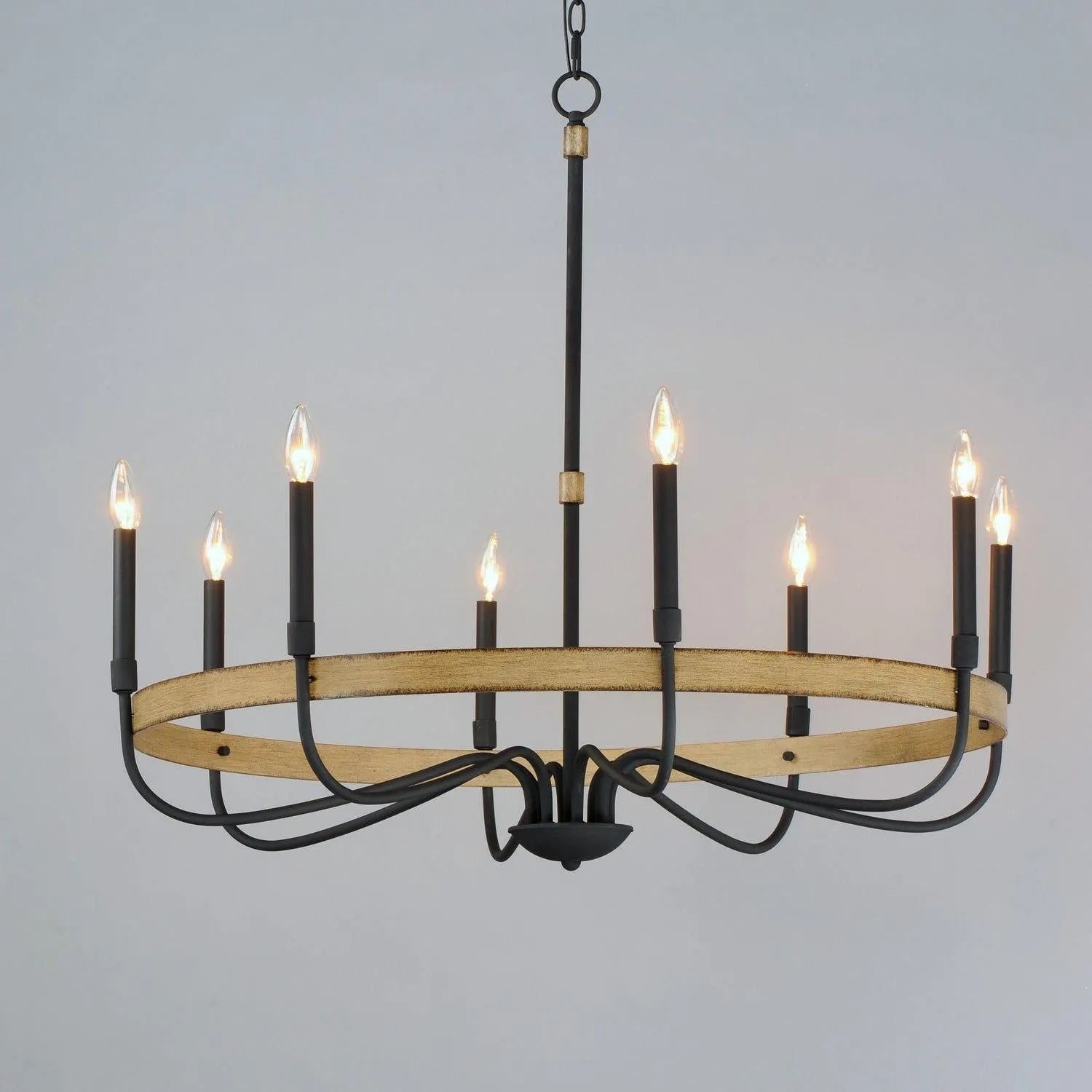 Maxim Lighting - Franklin Chandelier - 14448DWBK | Montreal Lighting & Hardware