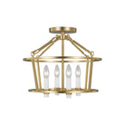 Visual Comfort Studio Canada - CF1064BBS - Four Light Flush Mount - Marston - Burnished Brass