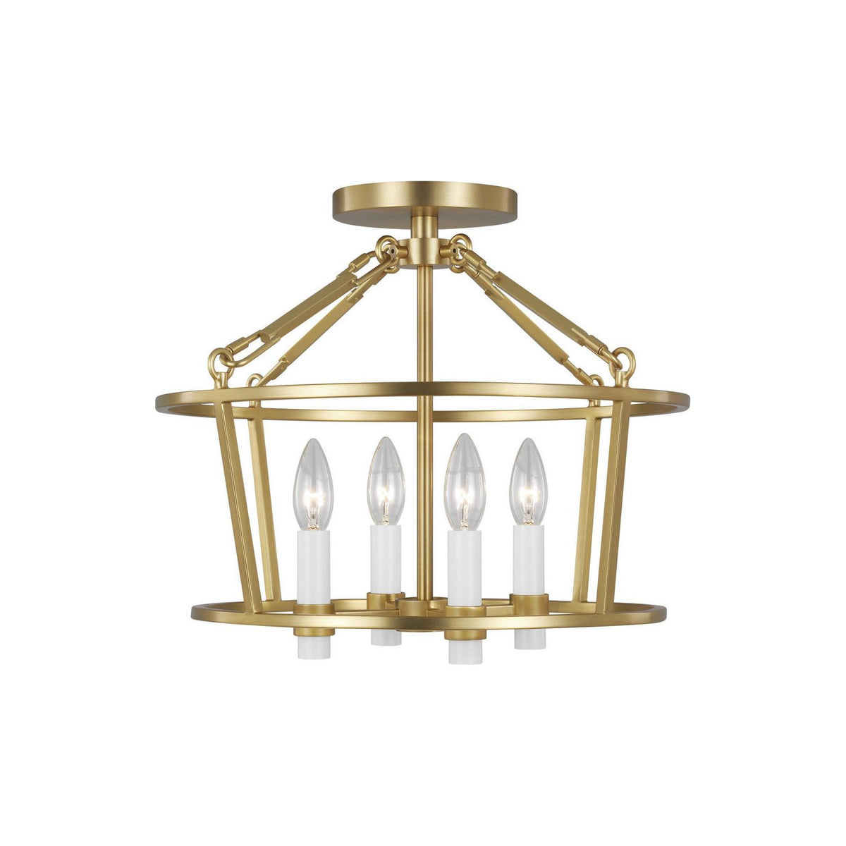 Visual Comfort Studio Canada - CF1064BBS - Four Light Flush Mount - Marston - Burnished Brass