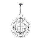 Visual Comfort Studio Canada - CP1246WGV - Six lampes Suspension - Baie de laurier - Galvanisé vieilli
