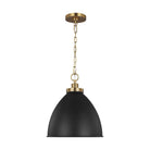 Visual Comfort Studio Canada - CP1291MBKBBS - One Light Pendant - Wellfleet - Midnight Black and Burnished Brass