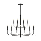Visual Comfort Studio Canada - EC10015AI - 15 Light Chandelier - Brianna - Aged Iron