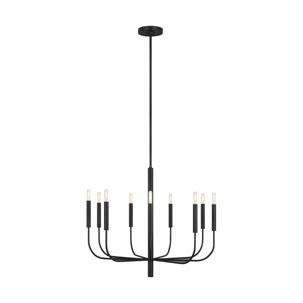 Visual Comfort Studio Canada - EC1009AI - Nine Light Chandelier - Brianna - Aged Iron