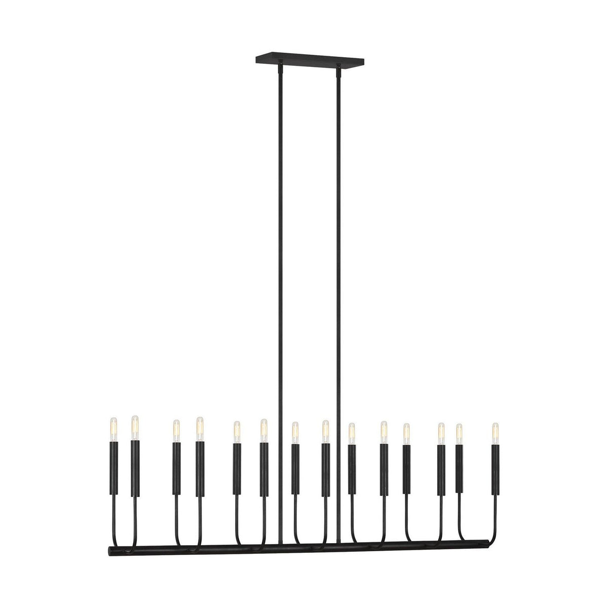 Visual Comfort Studio Canada - EC10614AI - 14 Light Linear Chandelier - Brianna - Aged Iron