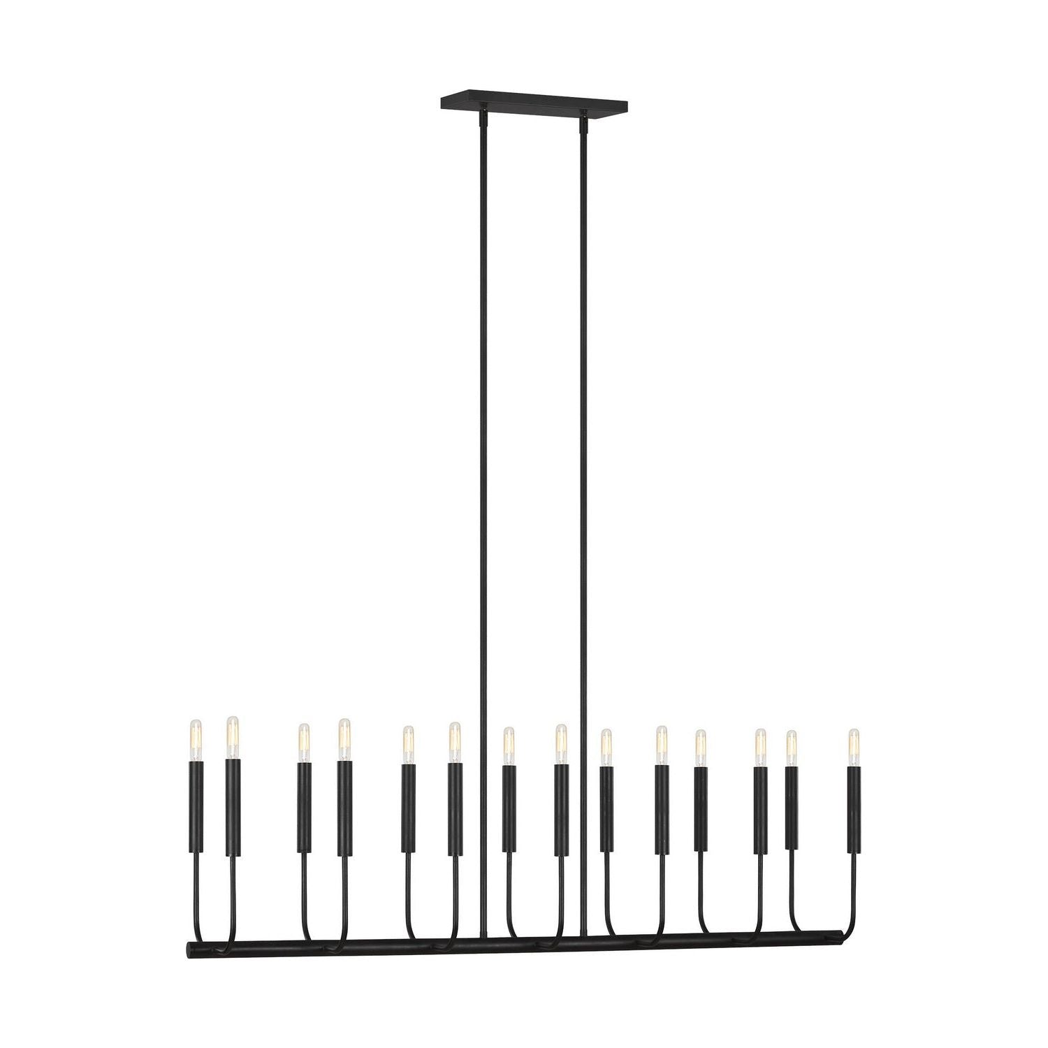 Visual Comfort Studio Canada - EC10614AI - 14 Light Linear Chandelier - Brianna - Aged Iron
