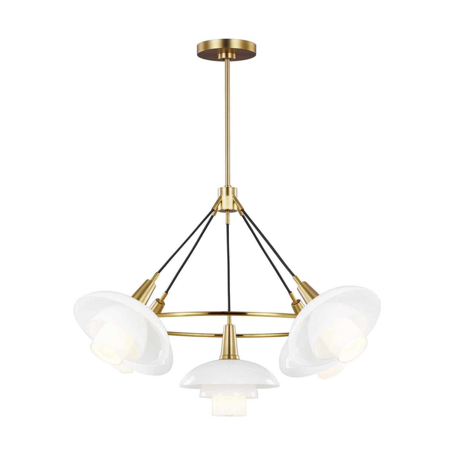 Visual Comfort Studio Canada - EC1226BBS - Six Light Chandelier - Rossie - Burnished Brass